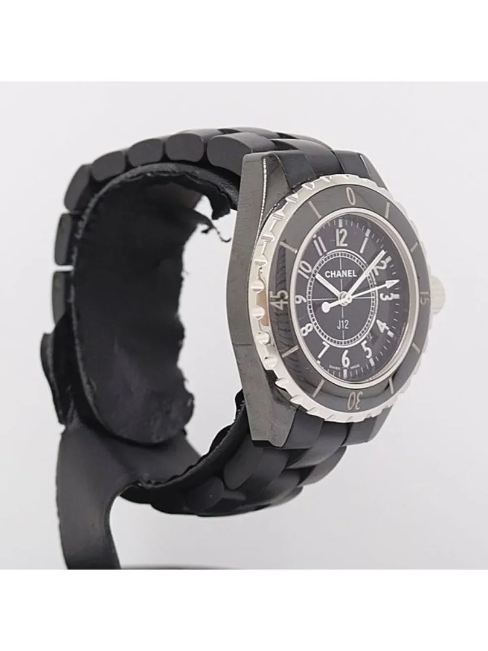 Chanel Quartz Date Black Dial Watch